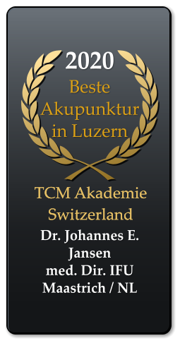 2020 Beste Akupunktur in Luzern     Dr. Johannes E. Jansen med. Dir. IFU Maastrich / NL  TCM Akademie Switzerland TCM Akademie Switzerland